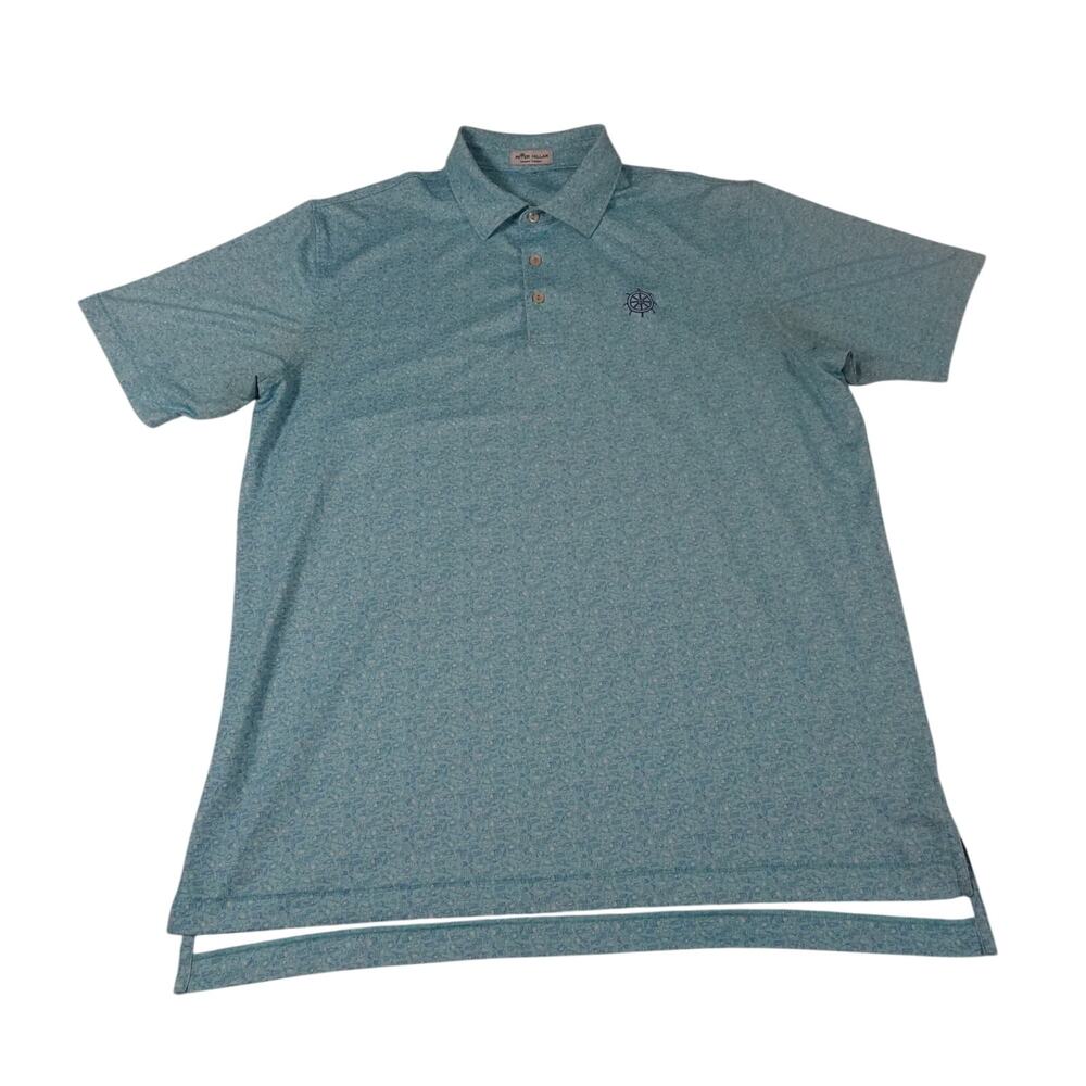 North Palm Beach Golf Peter Millar Geometric Performance Polo Shirt Men's XL